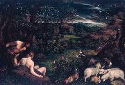 Jacopo Bassano Paradiso terrestre painting